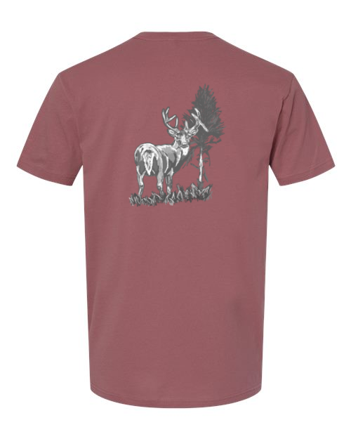 Buck Rubbing Cedar - Short Sleeve (8 Options)