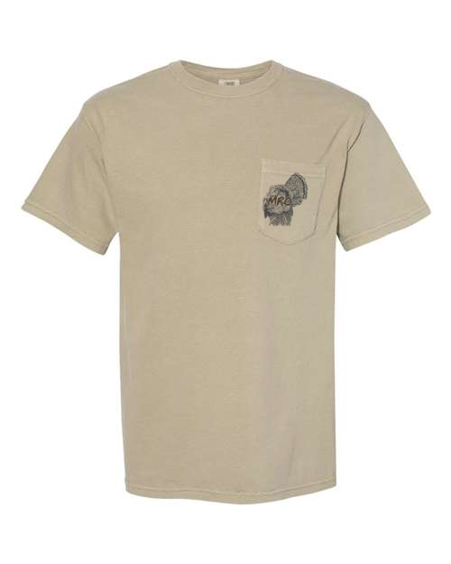 Muddy Ridge Outdoors Turkey Hunting Tshirt - Turkey Hunting TShirt Design, Strutting Turkey on TShirt