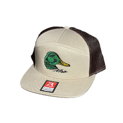 Mallard Duck Head - Richardson Flat Bill Hat