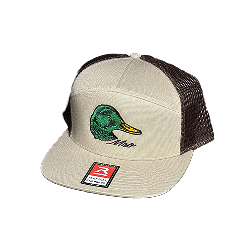 Mallard Duck Head - Richardson Flat Bill Hat